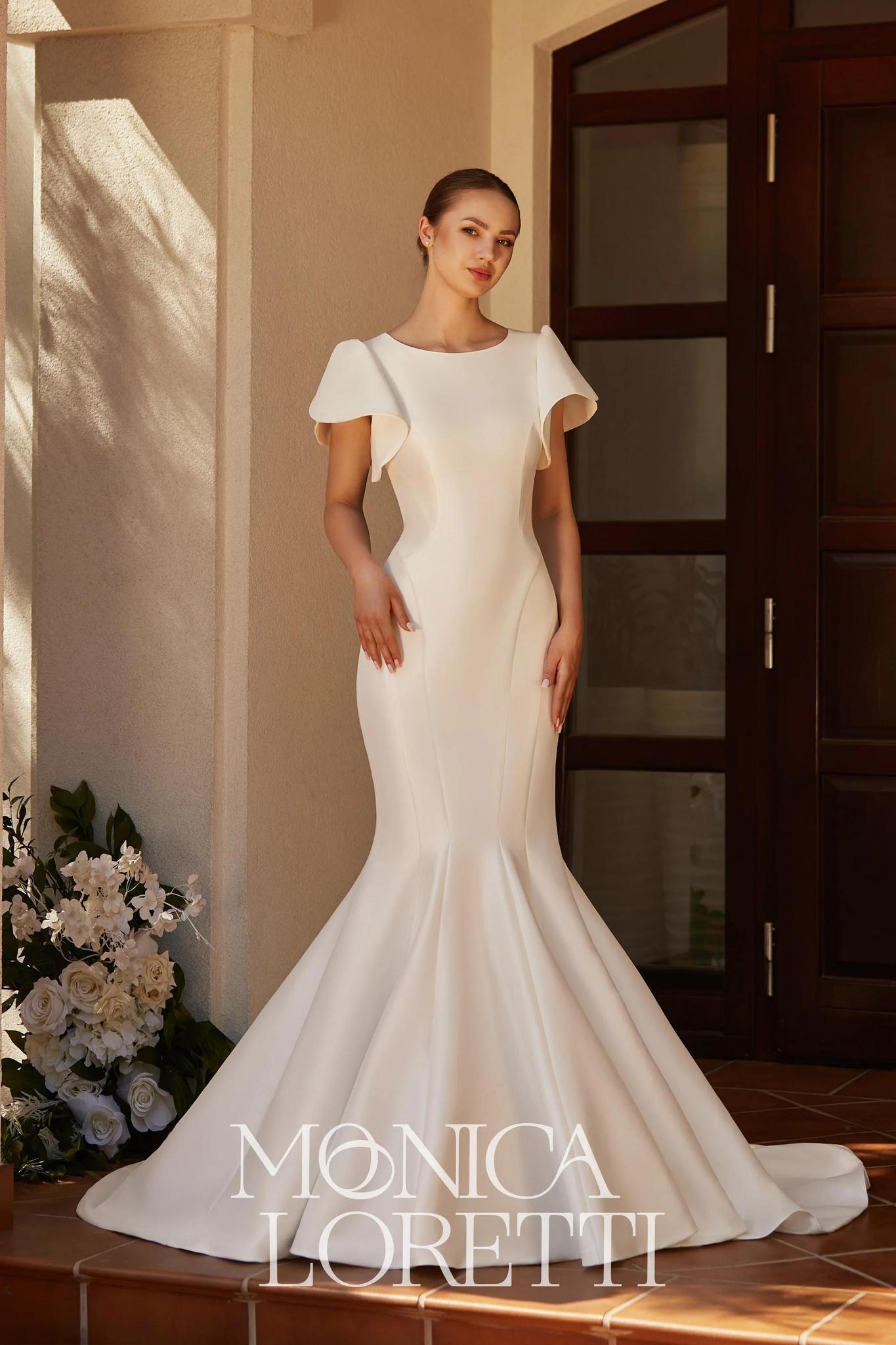 elegant modest wedding dress Chic Mermaid Straps Lace Wedding Dresses Modest Bridal Gowns CBD413 SELINADRESS