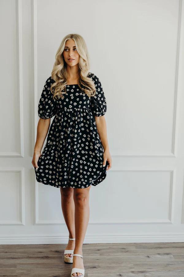 Mikarose The Tatum Dress Muted Floral Medium