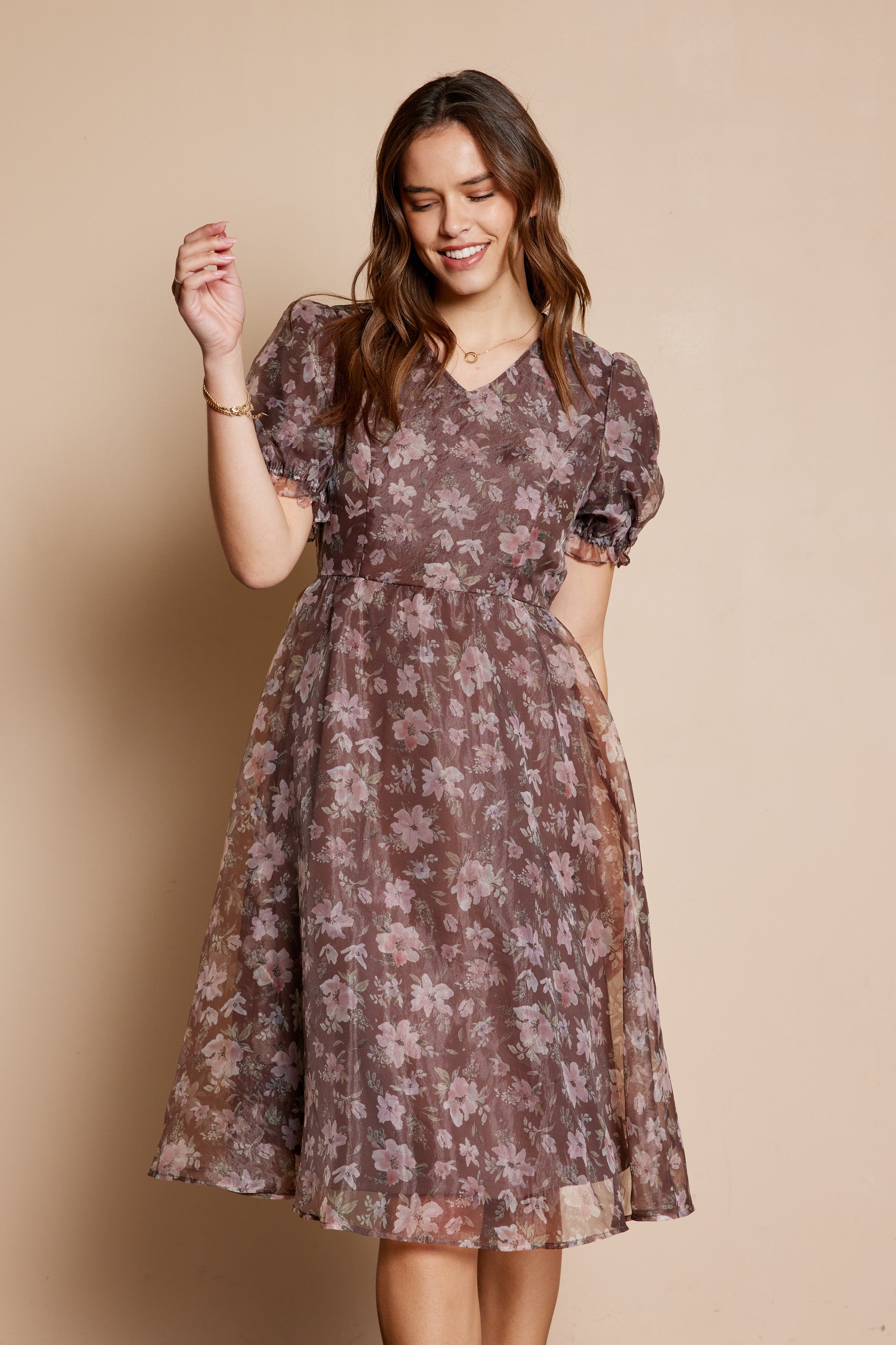Printed Organza Dress Small Printed Organza Dress Small