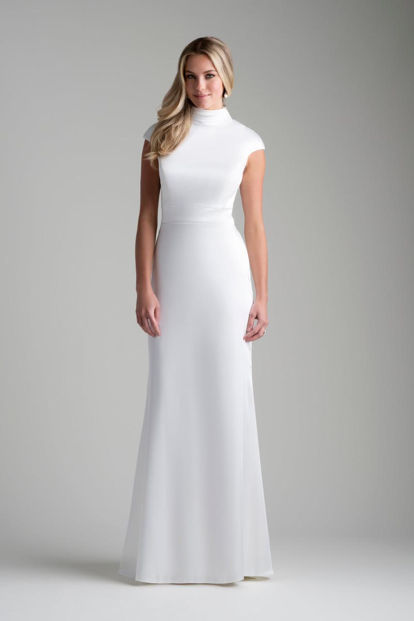M755 Modest Wedding Dress Ivory size 2 M755 Modest Wedding Dress Ivory size 2