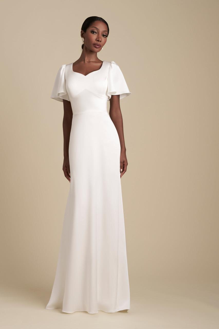 M775 Modest Wedding Dress Ivory size 0 M775 Modest Wedding Dress Ivory size 0