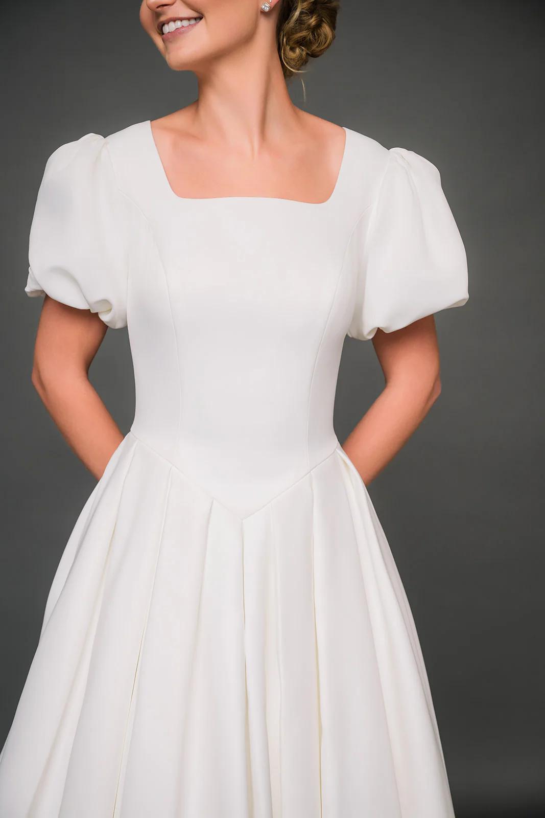 she dresses modestly How To Make a Short Dress More Modest Styled by Breyana