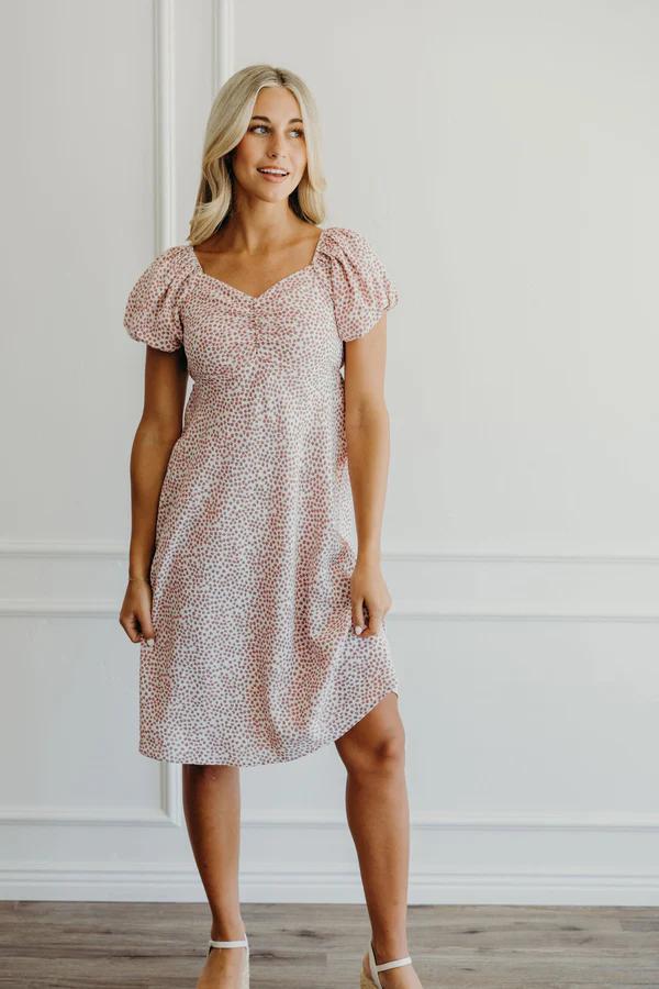Tuesday Modest Midi in Pink Daisy Xsmall Tuesday Modest Midi in Pink Daisy Xsmall
