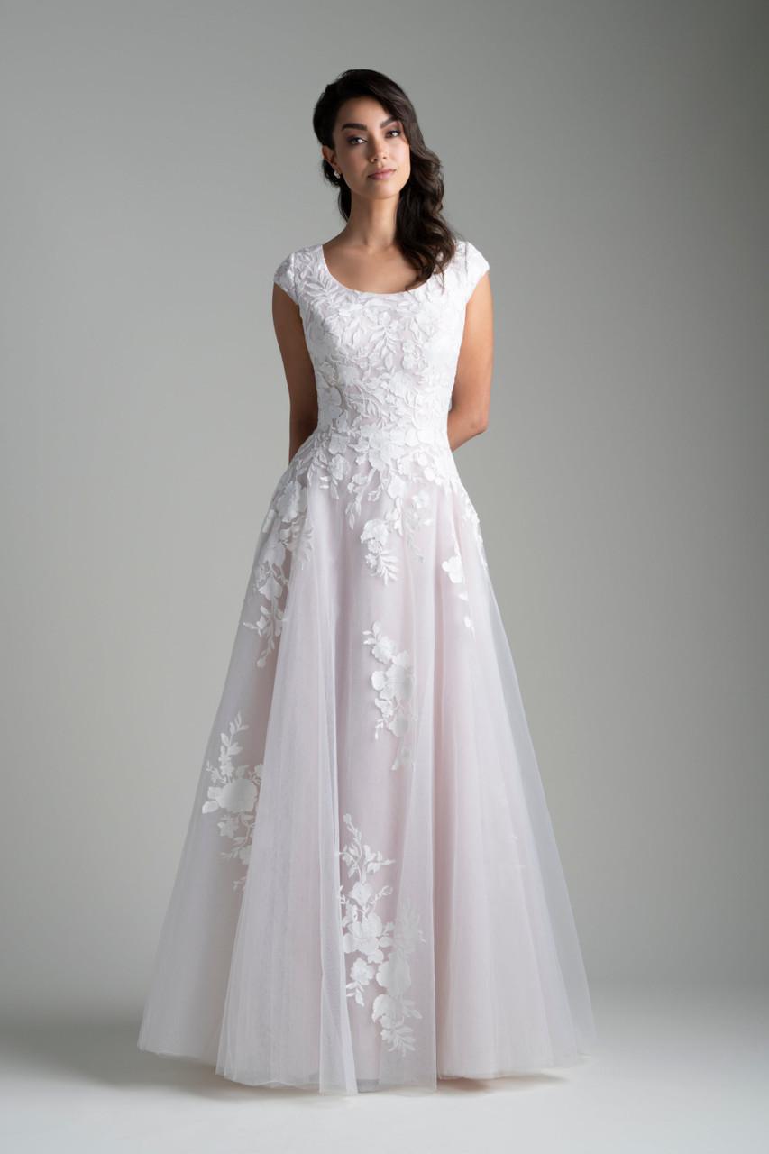 M754 Modest Wedding Dress Ivory size 2 M754 Modest Wedding Dress Ivory size 2