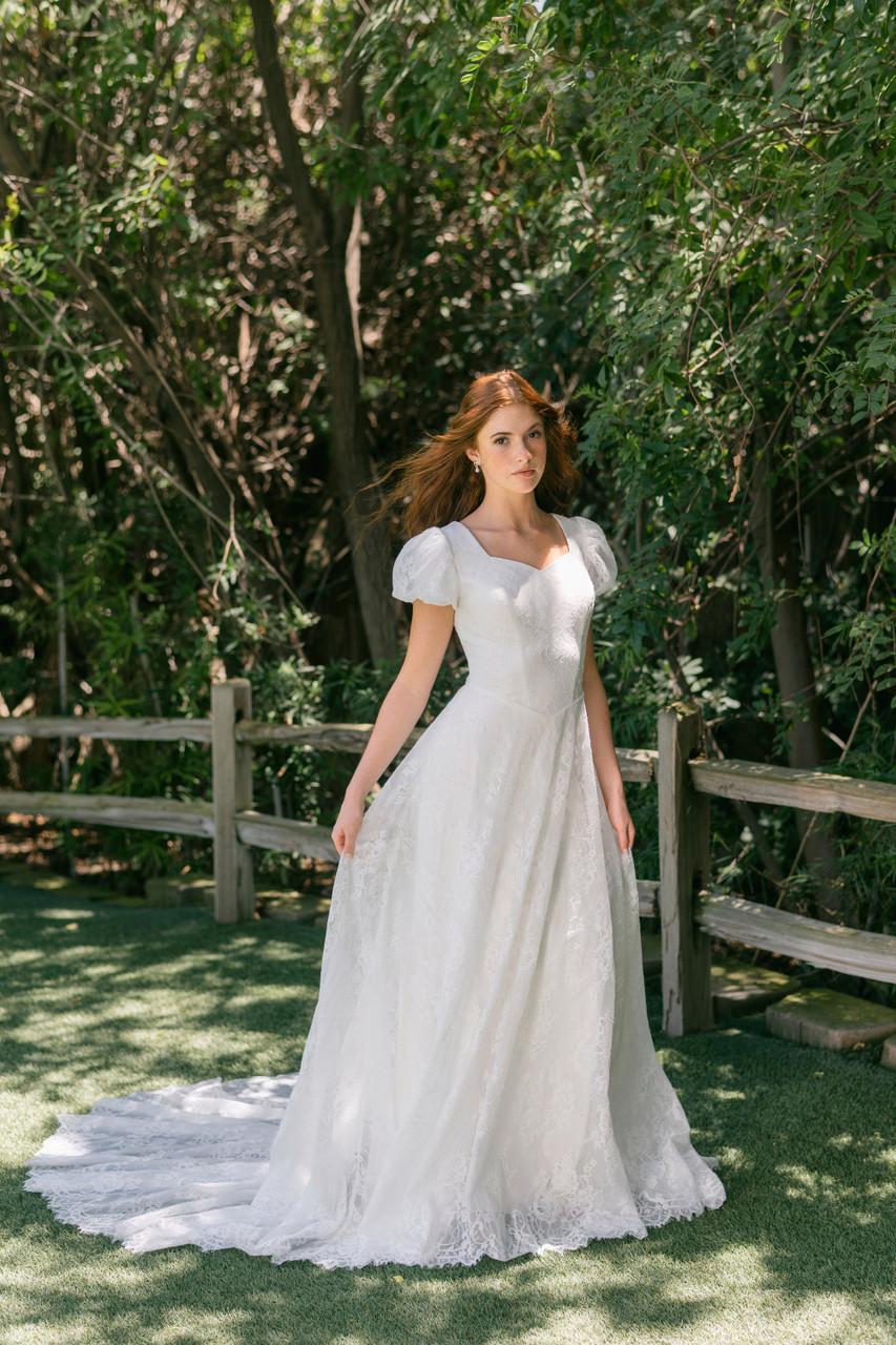 M789 Modest Wedding Dress – A Closet Full of Dresses