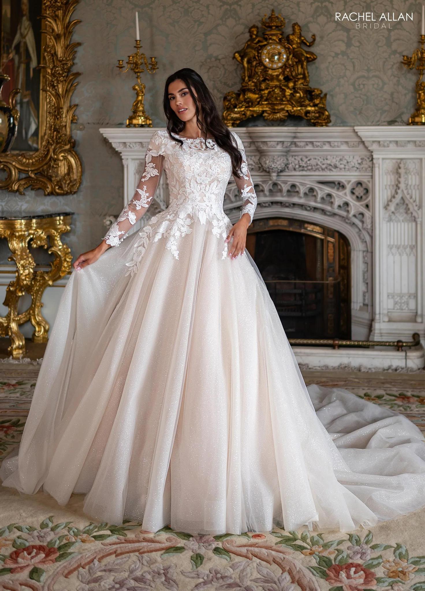 RB7026 Modest Wedding Dress Ivory size 2