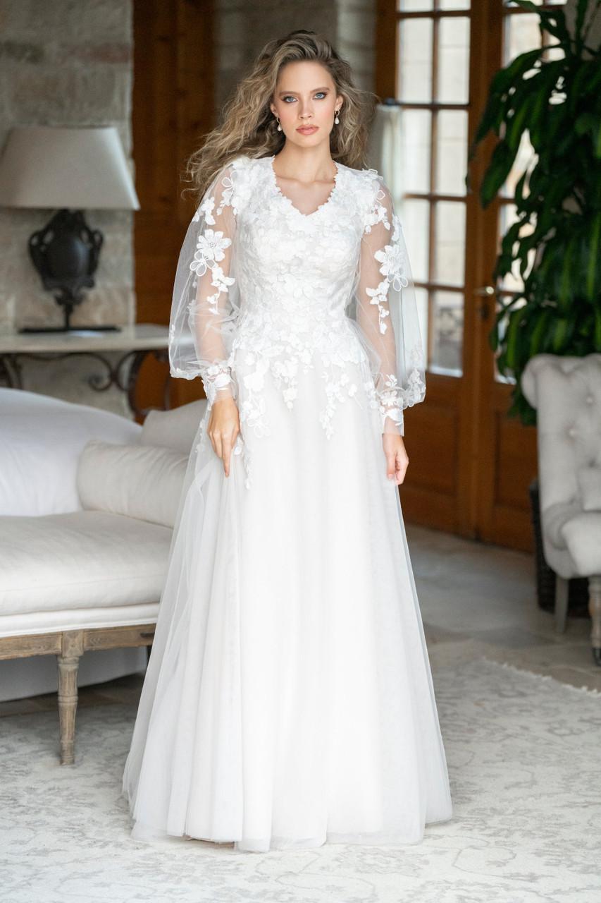M737 Modest Wedding Dress A Closet Full of Dresses M737 Modest Wedding Dress A Closet Full of Dresses
