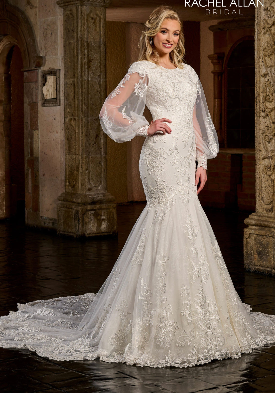 Tiffany RB4158 Modest Wedding Dress Ivory size 10 Tiffany RB4158 Modest Wedding Dress Ivory size 10
