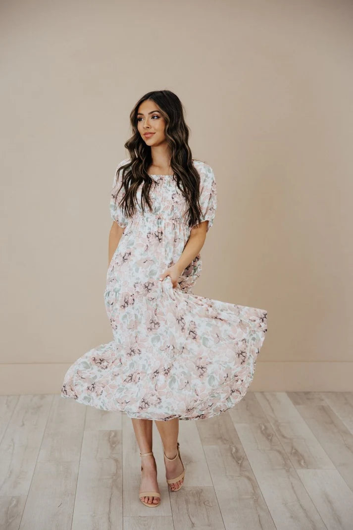 Indy Modest Midi in Sweet Pea Indy Modest Midi in Sweet Pea
