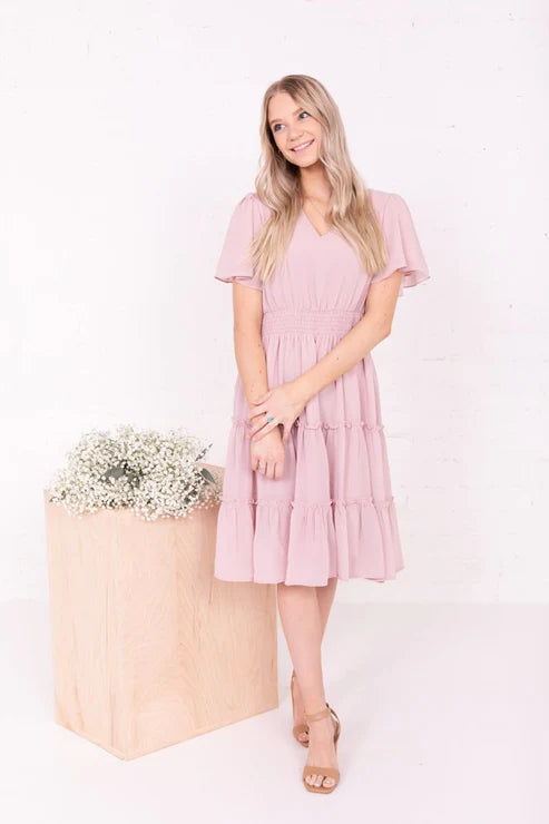 Jemma Modest Midi in Blush Pink XXLarge Jemma Modest Midi in Blush Pink XXLarge