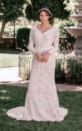 T2085Z Modest Wedding Dress | A Closet Full of Dresses White size 10 T2085Z Modest Wedding Dress | A Closet Full of Dresses White size 10