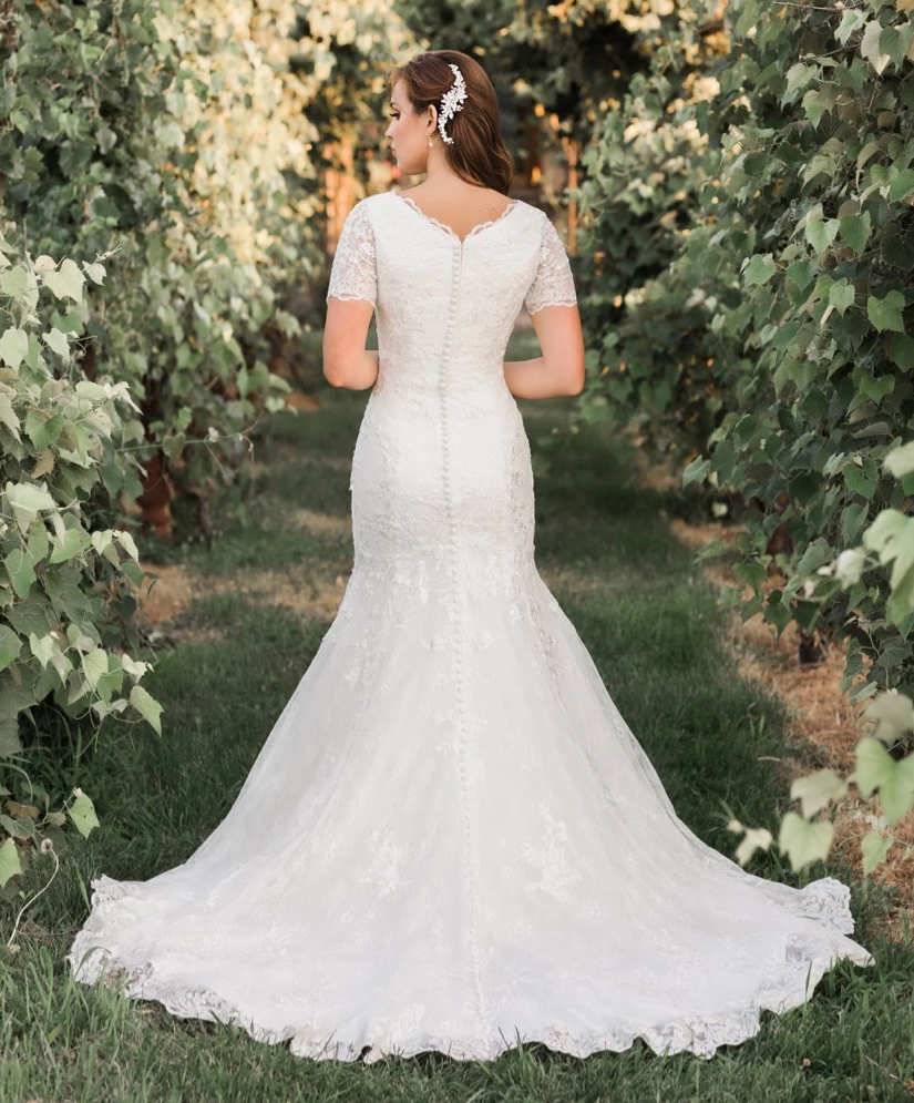 Mia Solano T1983Z Modest Wedding Dress | A Closet Full of Dresses