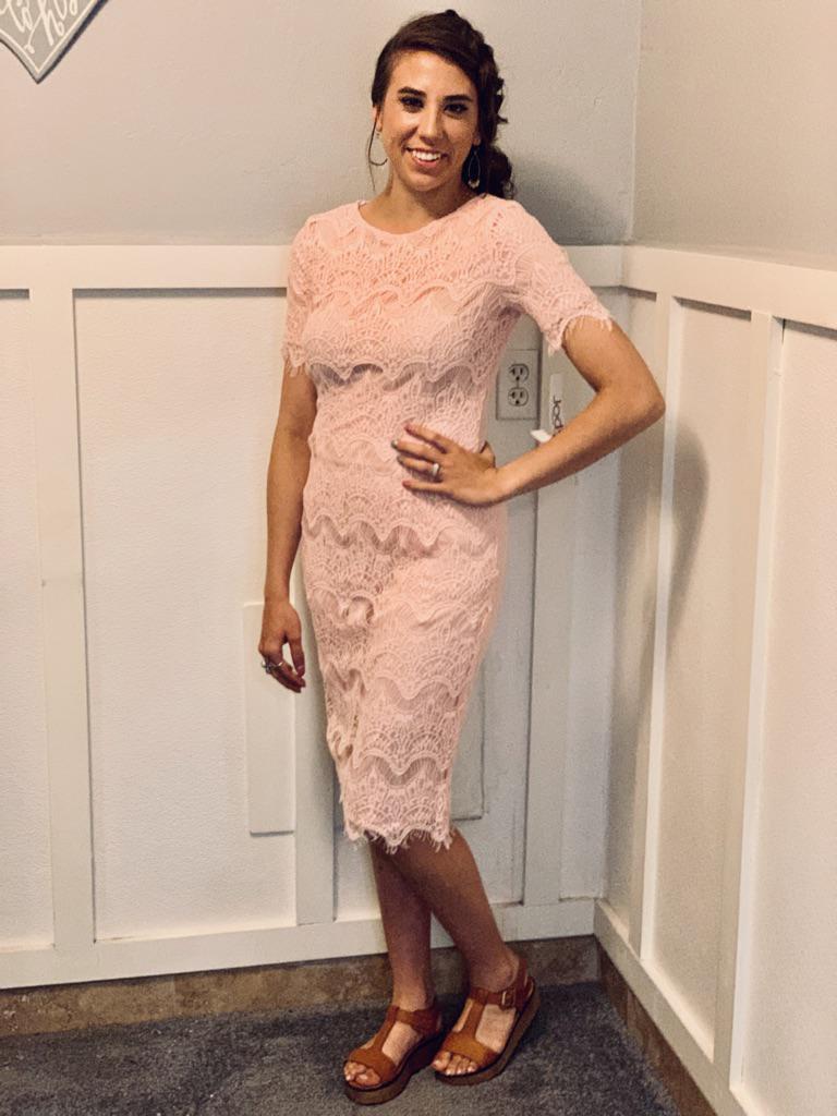 Brinley Pink Modest Bridesmaids Dress | A Closet Full of Dresses XS / Pink Brinley Pink Modest Bridesmaids Dress | A Closet Full of Dresses XS / Pink
