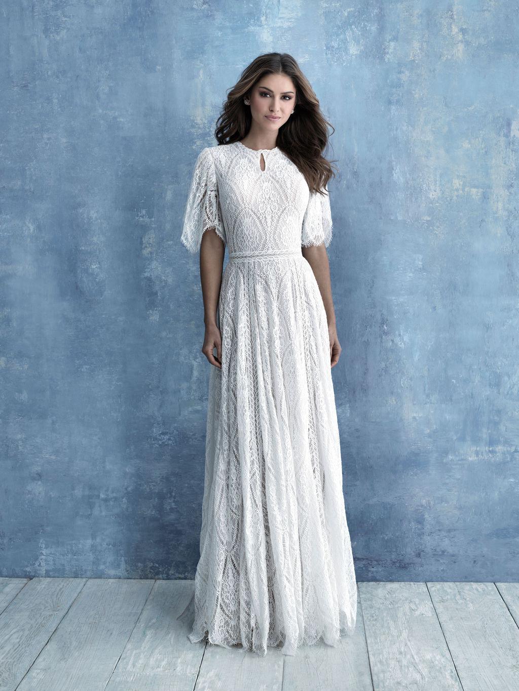 Allure M634 Modest Wedding Dress | A Closet Full of Dresses Sand/Ivory 18 Allure M634 Modest Wedding Dress | A Closet Full of Dresses Sand/Ivory 18