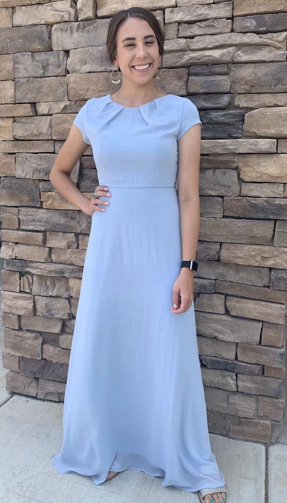 Ellery Long Sky Blue Modest Bridesmaids Dress | A Closet Full of Dresses Ellery Long Sky Blue Modest Bridesmaids Dress | A Closet Full of Dresses