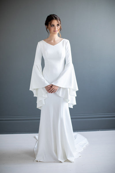 Guinevere Modest Wedding Dress A Closet Full of Dresses Guinevere Modest Wedding Dress A Closet Full of Dresses