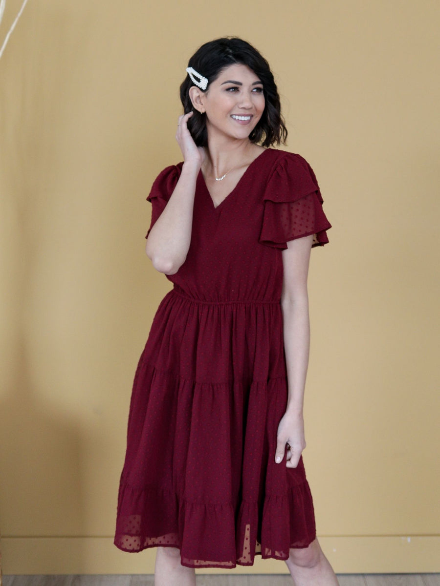 soor proom Edith Dress Swiss Dot Cloud ワンピース - ワンピース