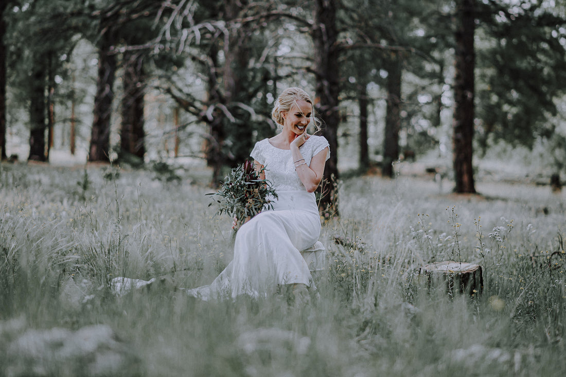 simple modest wedding dress with sleeves plus size boho lace