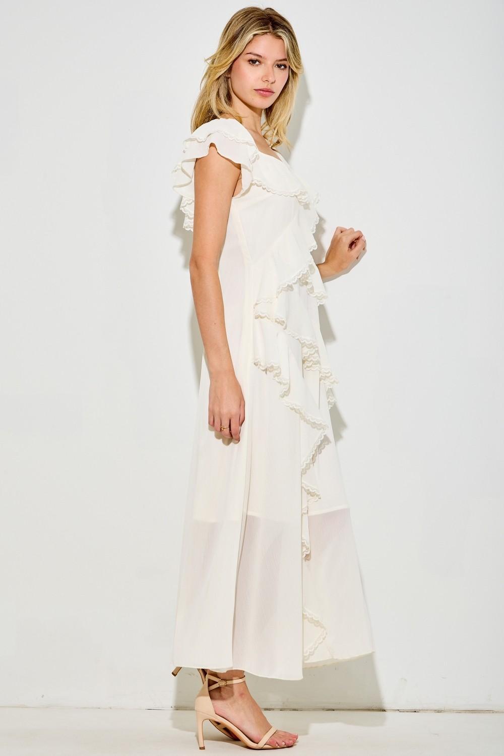 Rozina Maxi Dress in Cream