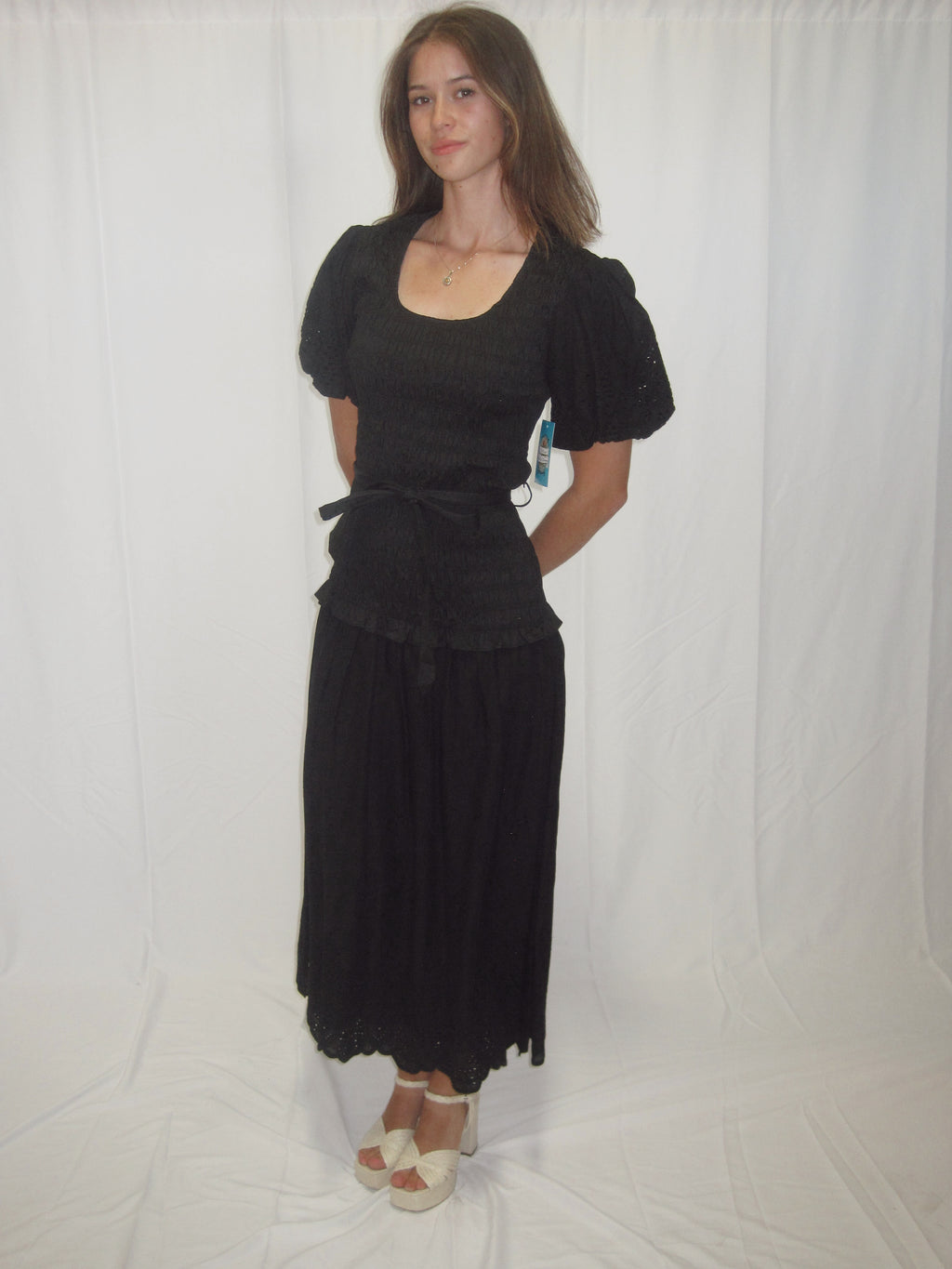Matilda Modest Midi in Black