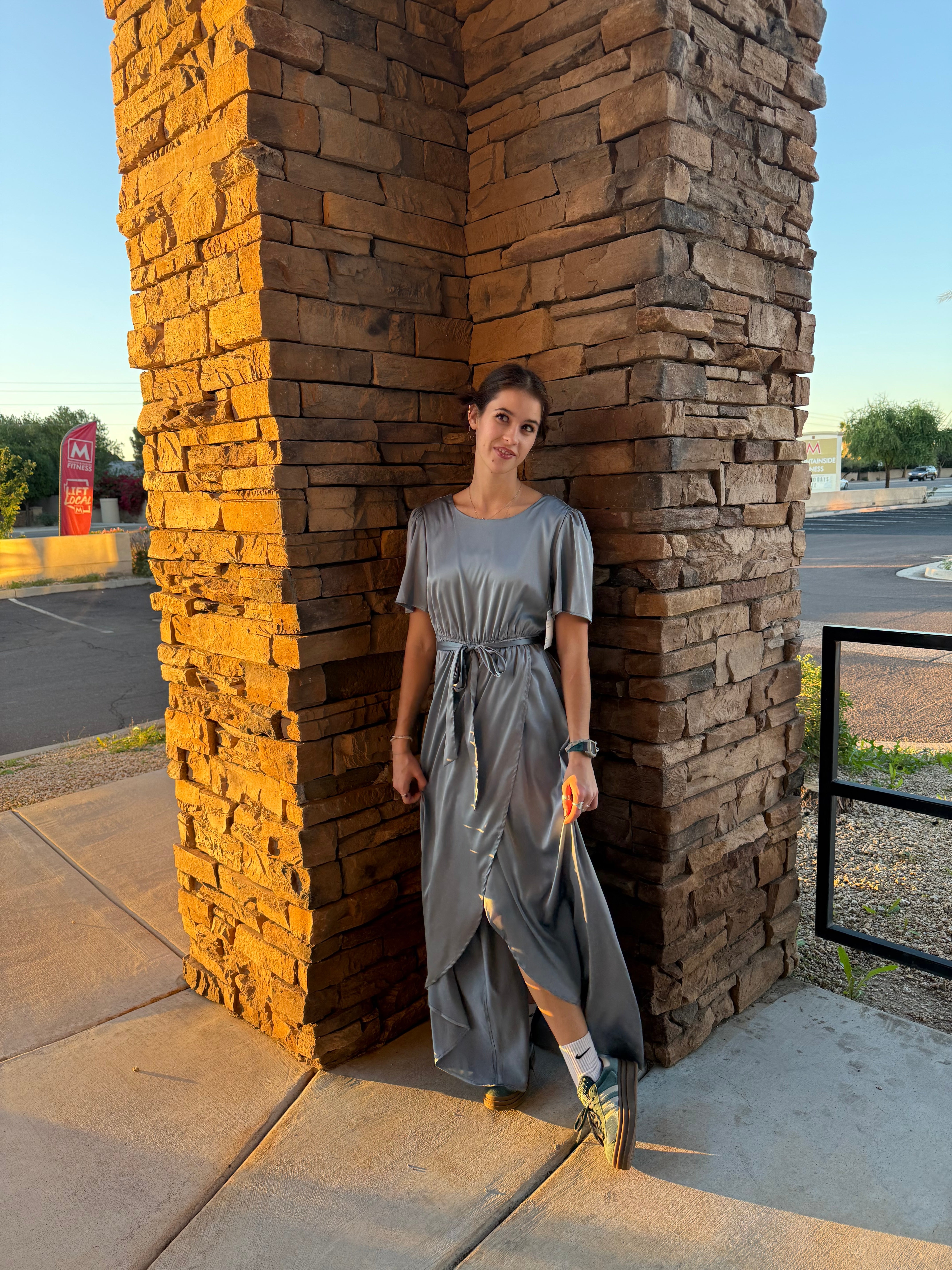 Bailey Modest Maxi in Blue