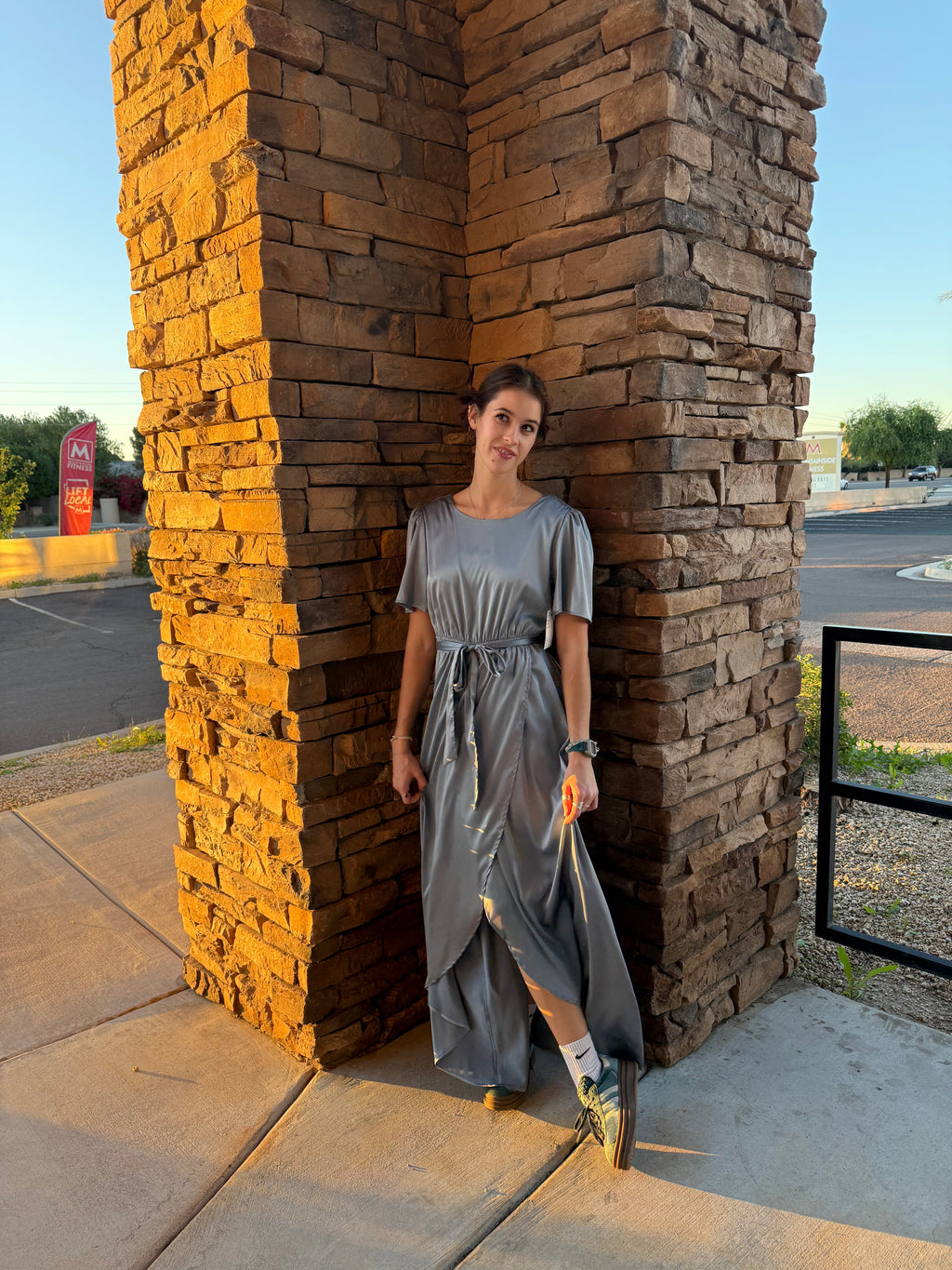Bailey Modest Maxi in Blue