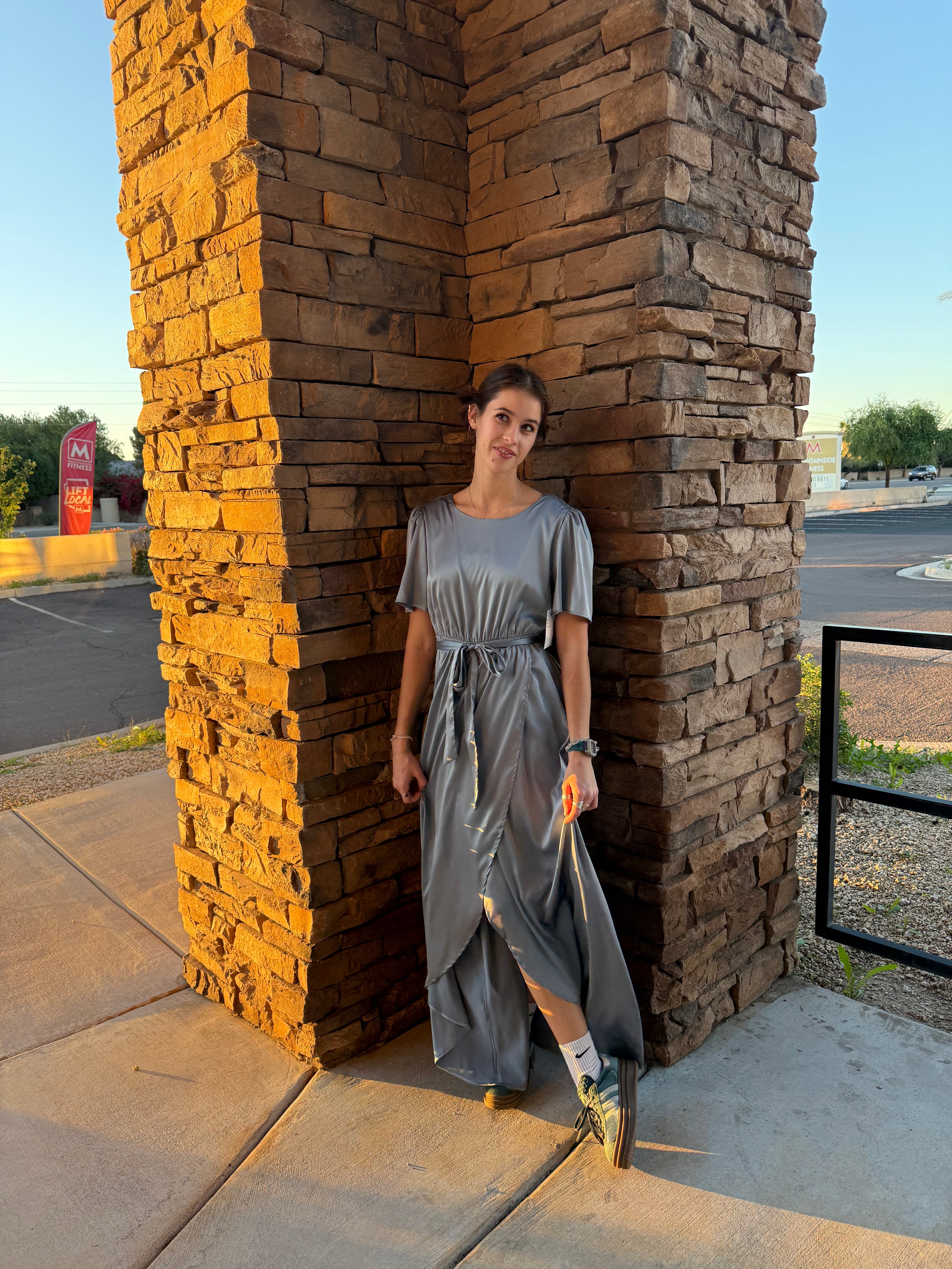 Bailey Modest Maxi in Blue