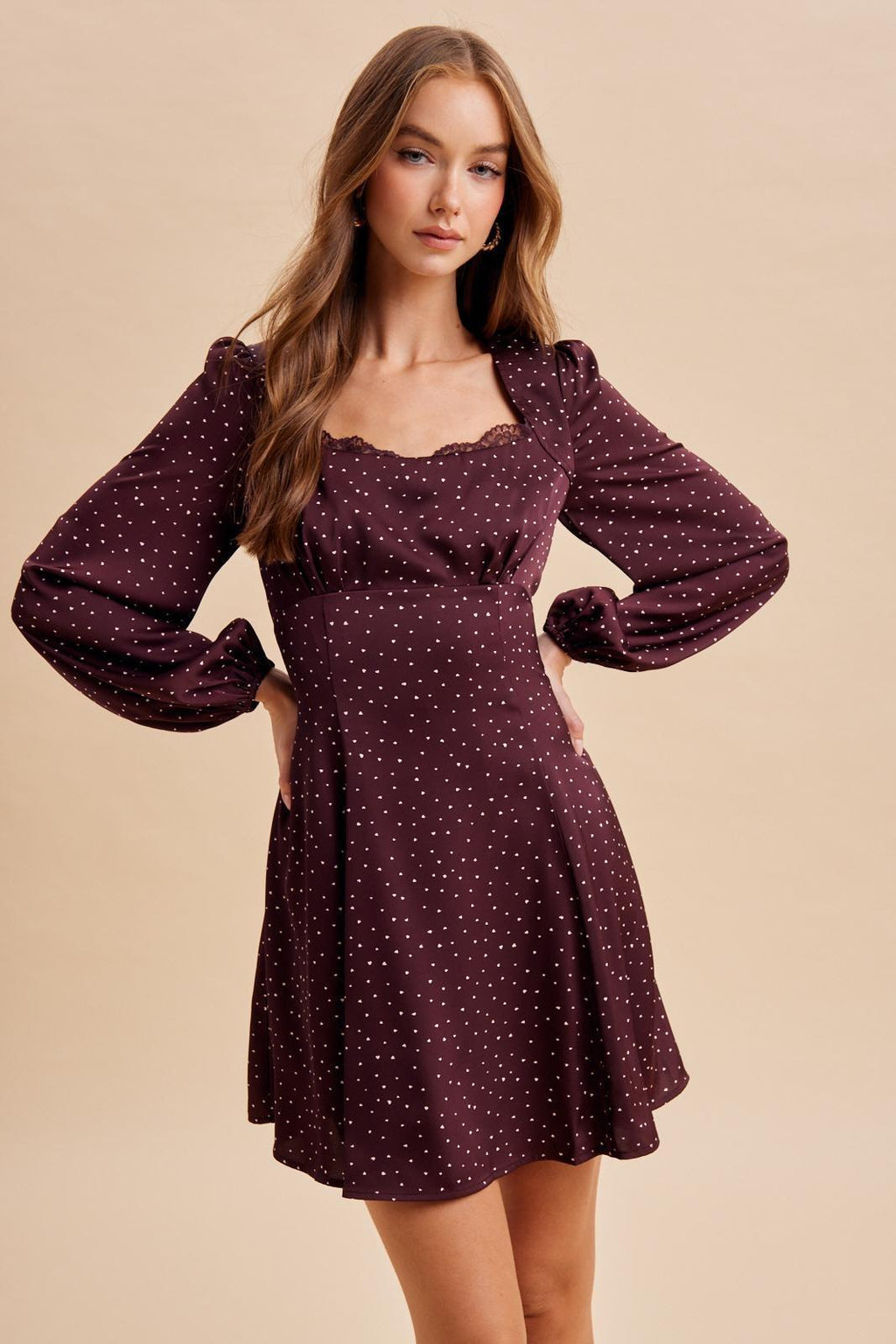 Shelby Modest Mini in Mauve Wine