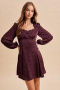 Shelby Modest Mini in Mauve Wine