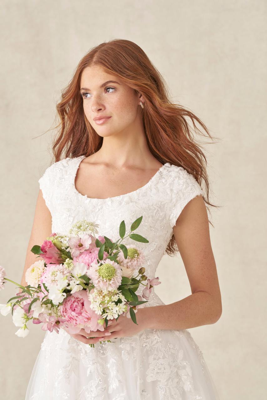 M782NC Modest Wedding Dress