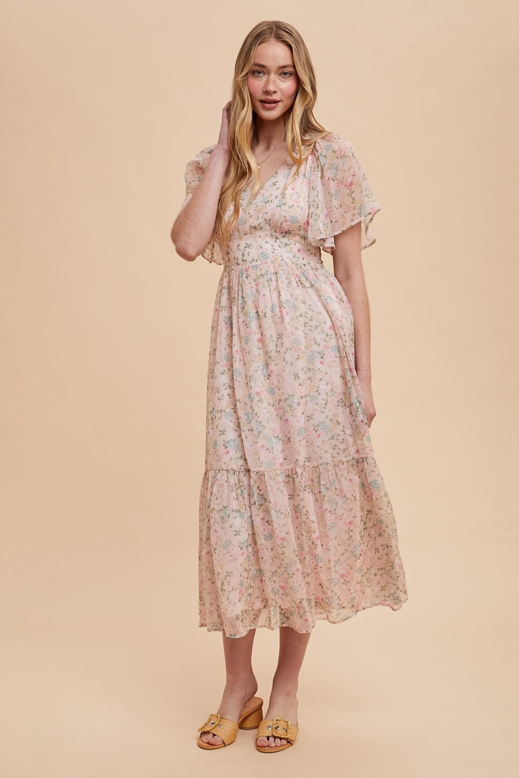 Francesca Modest Maxi in Sweet Pink Floral