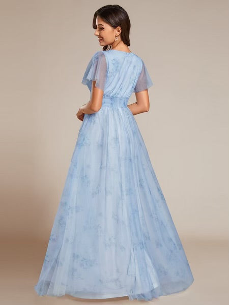 Sharla Modest Maxi in Ice Blue