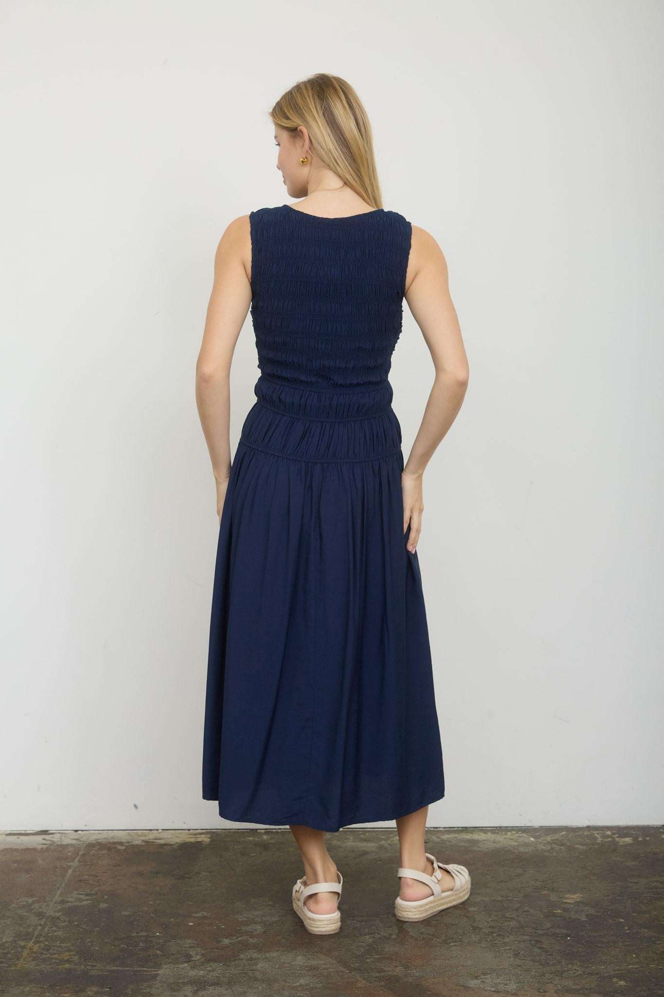 Stevie Midi in Navy