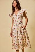 Juneau Modest Midi Dress in Ivory
