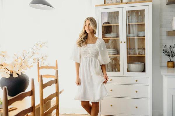 Scotlynn Modest Dress in Macadamia