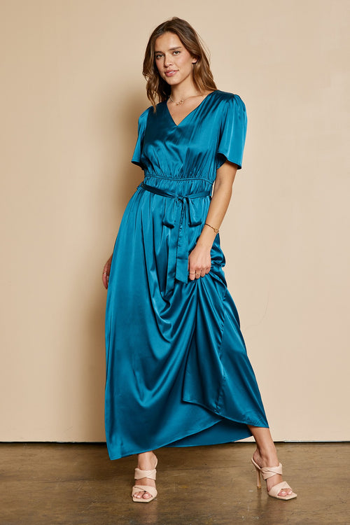 Laura Modest Maxi in Teal Small