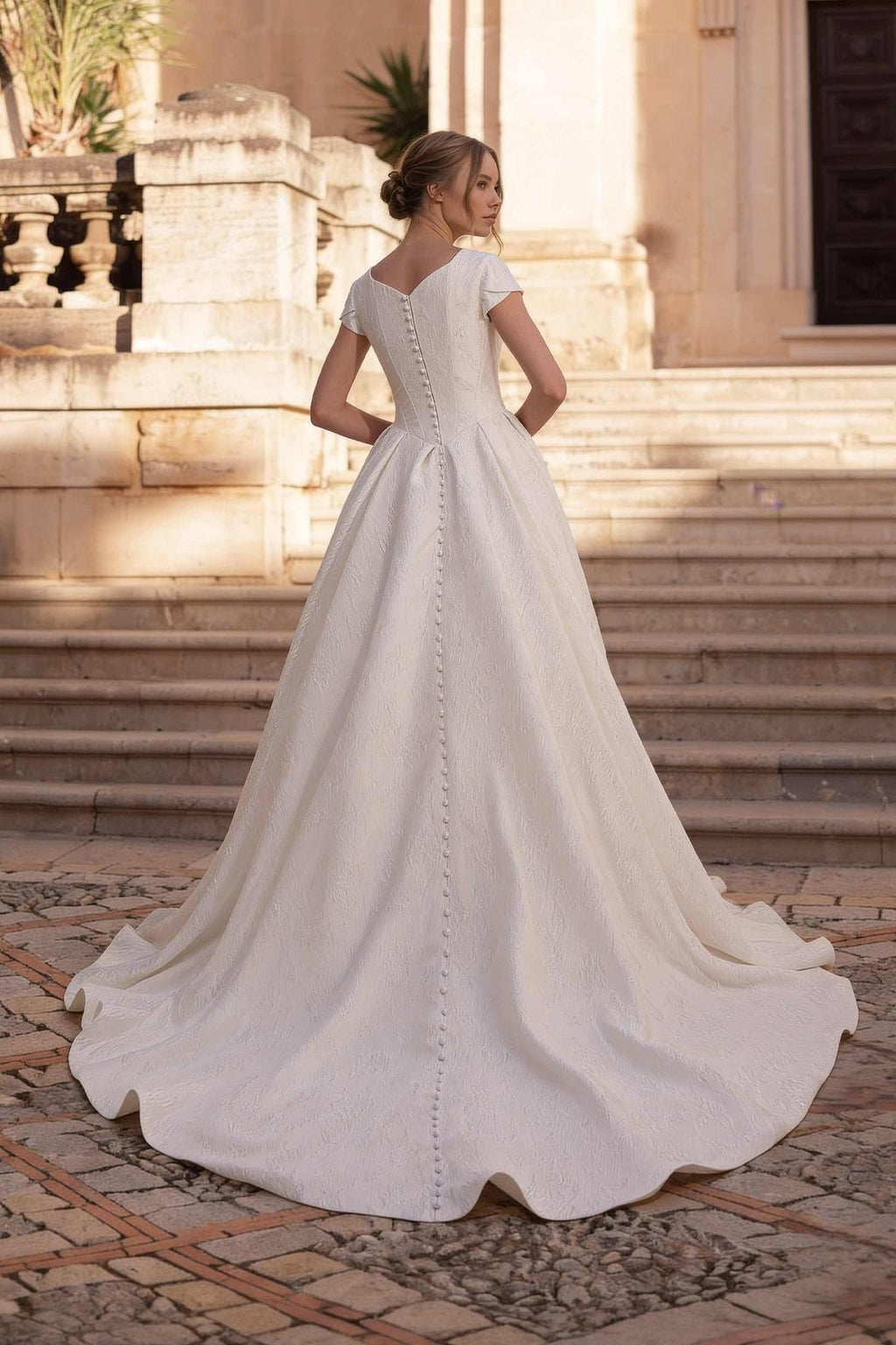 8441 Modest Wedding Dress