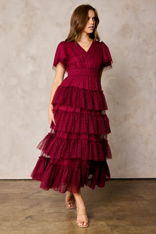 Laurel Modest Midi in Plum