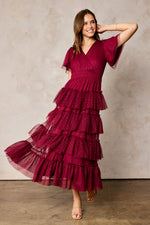 Laurel Modest Midi in Plum