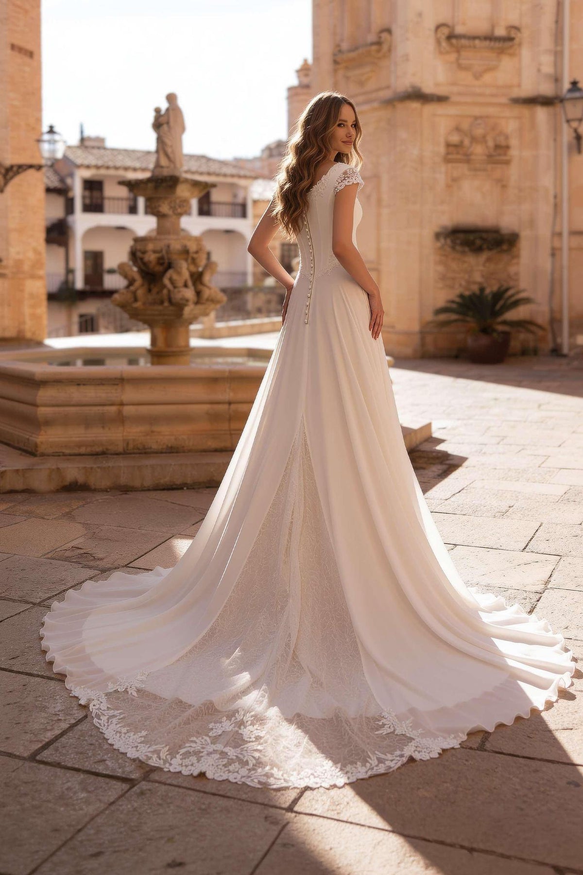 8432 Modest Wedding Dress