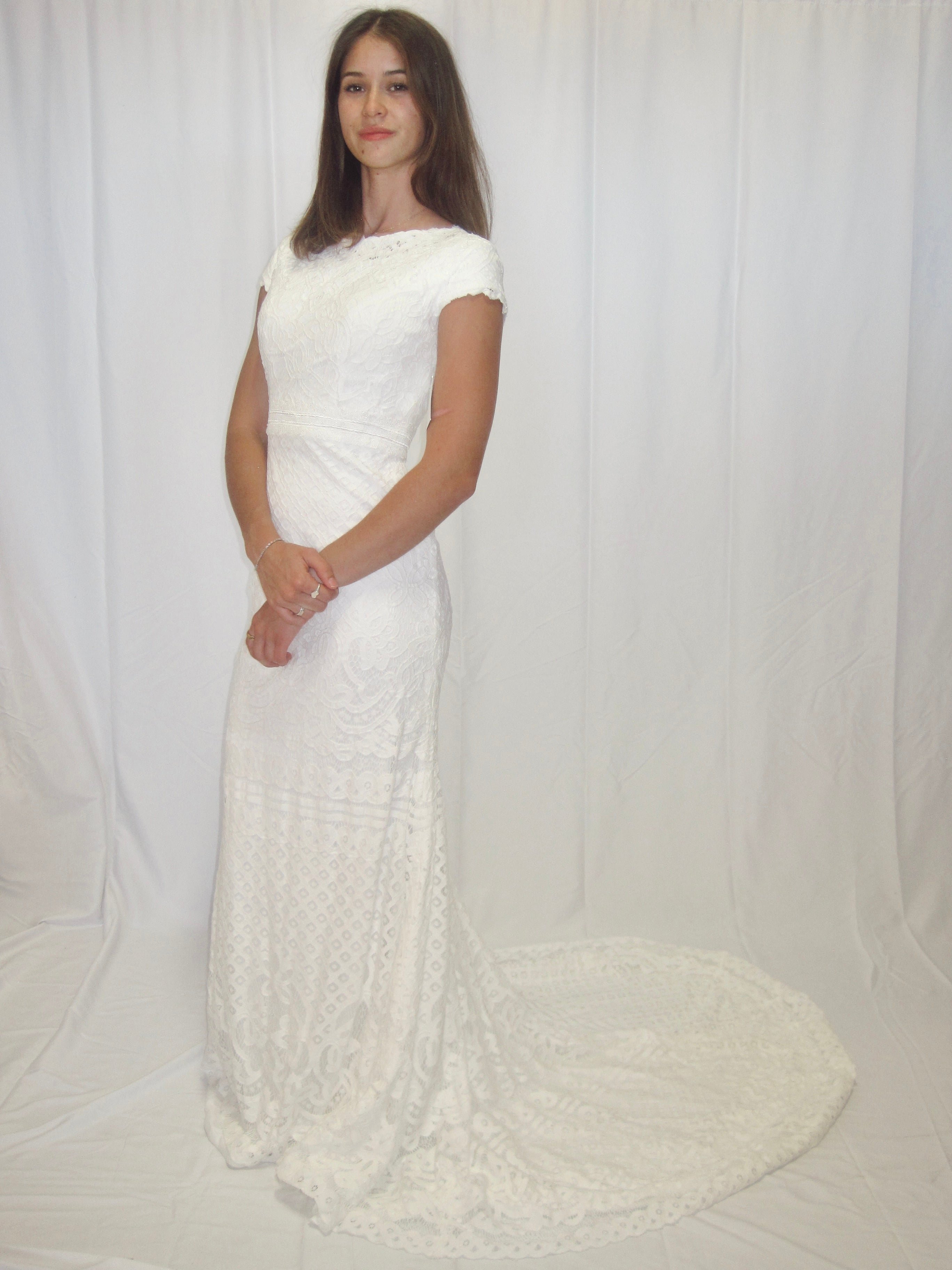 1W8030 Modest Wedding Dress