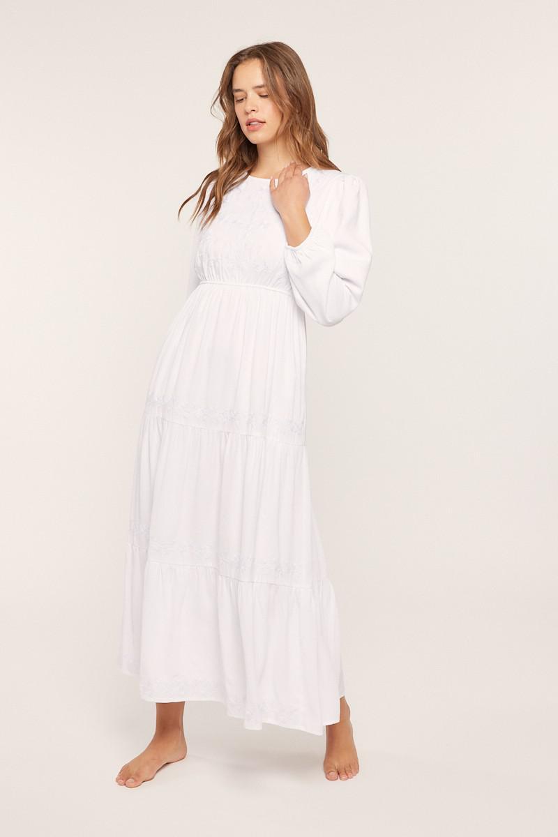 Patsy Petite Embroidered Temple Dress