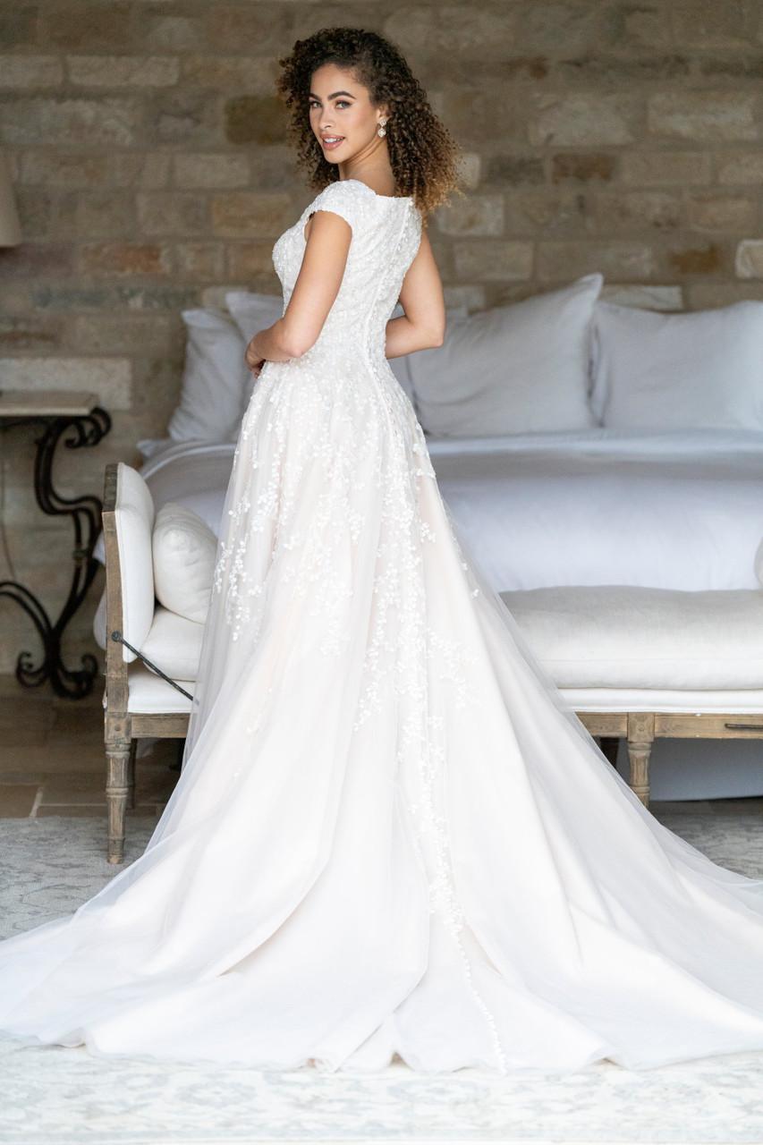 M730 Modest Wedding Dress