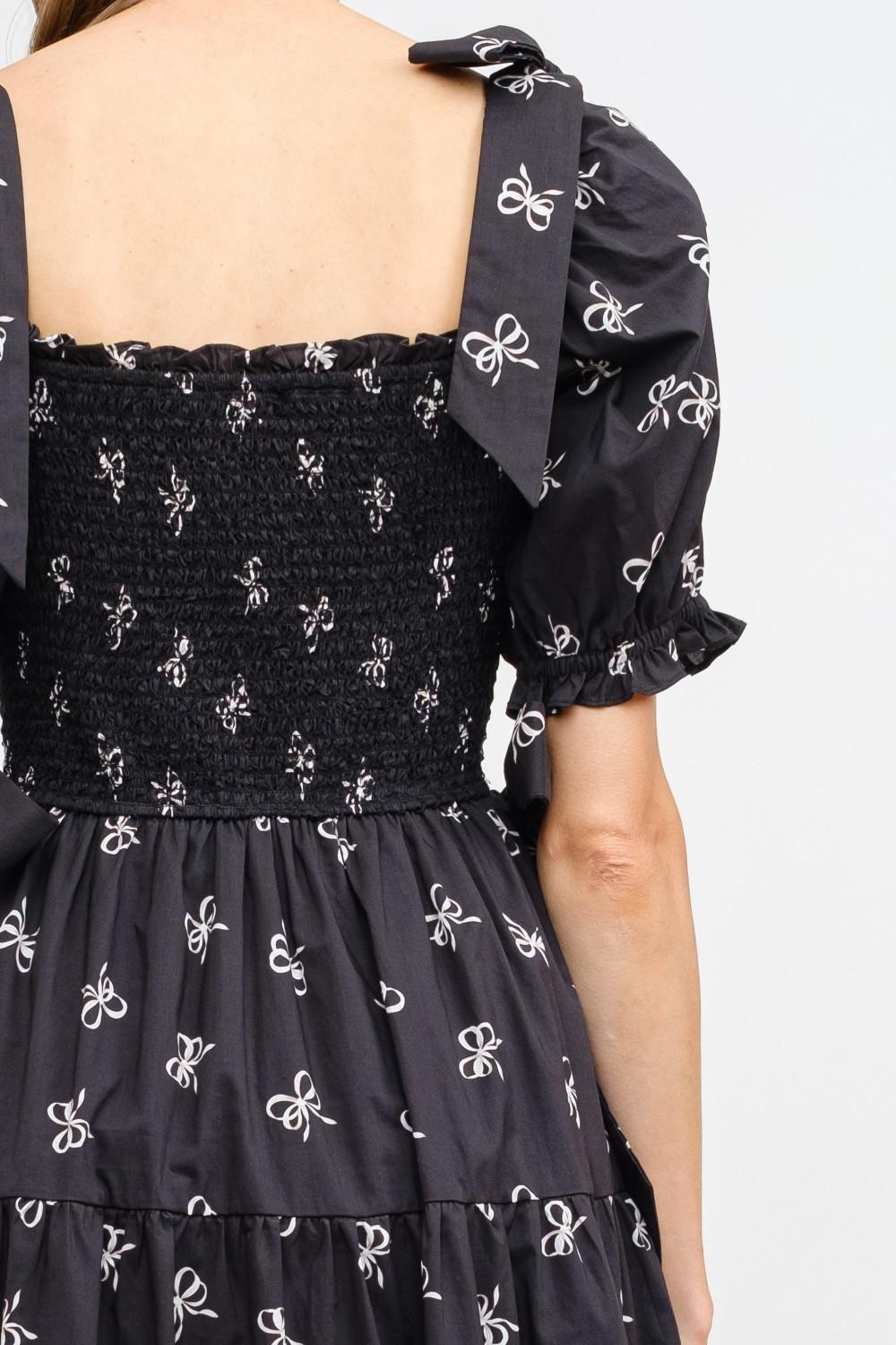 Baylee Midi Dress in Black
