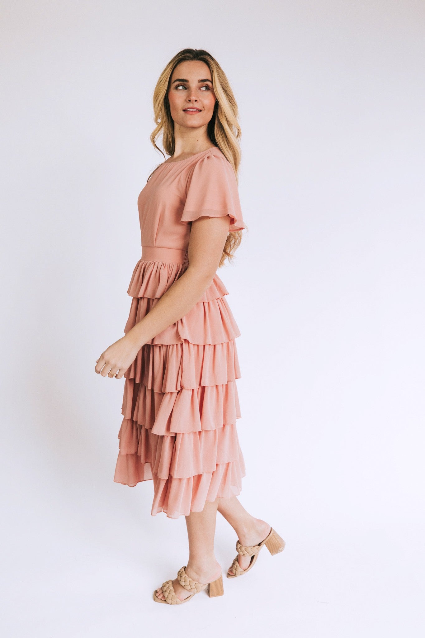 Forever With You Modest Dress in Ash Rose – A Closet Full of Dresses