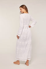 Luca Modest Temple Dress in White