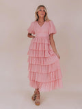 Meredith Modest Maxi in Pink