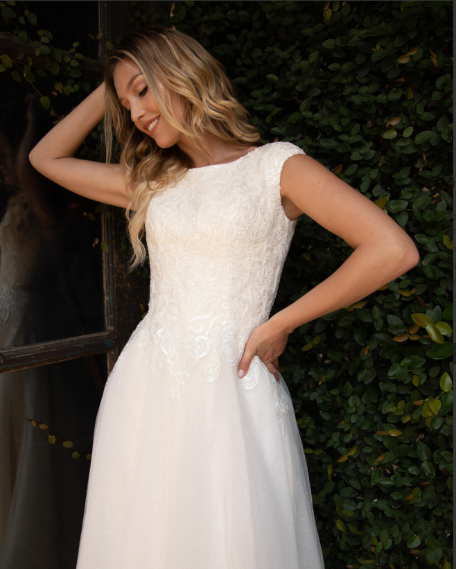 OW8026 Modest Wedding Dress