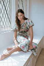 Georgina Floral Midi in Green