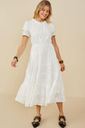 Daffodil Modest Dress in Off White